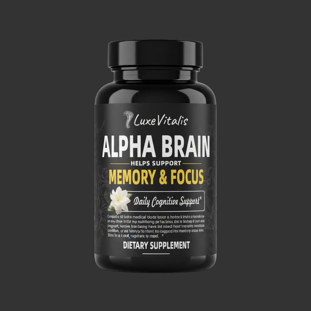 Alpha Brain Bottle Front